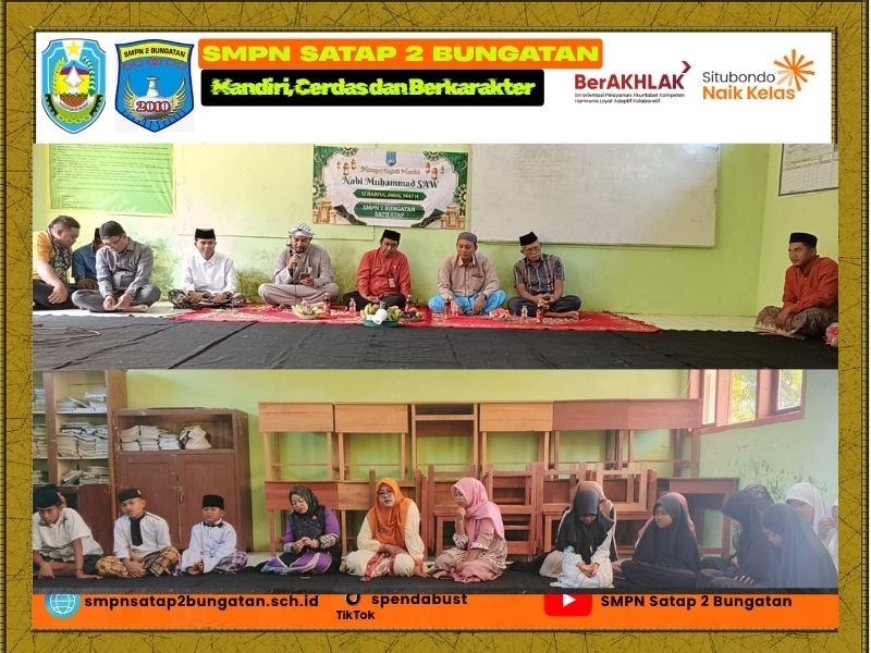 Khidmatnya Peringatan Maulid Nabi Muhammad SAW 1448 H di SMPN Satap 2 Bungatan